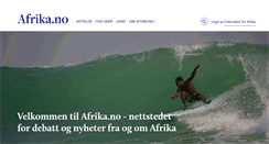 Desktop Screenshot of afrika.no